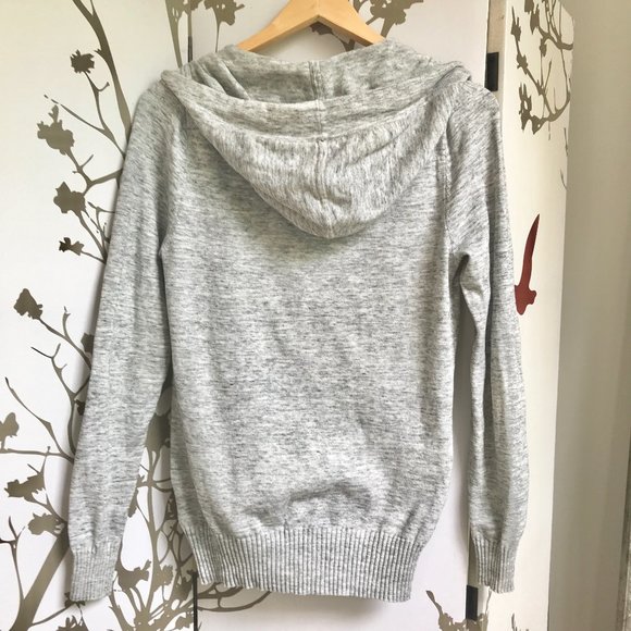 La Chateau Gray Cotton Hoodie Cardigan - Picture 2 of 5